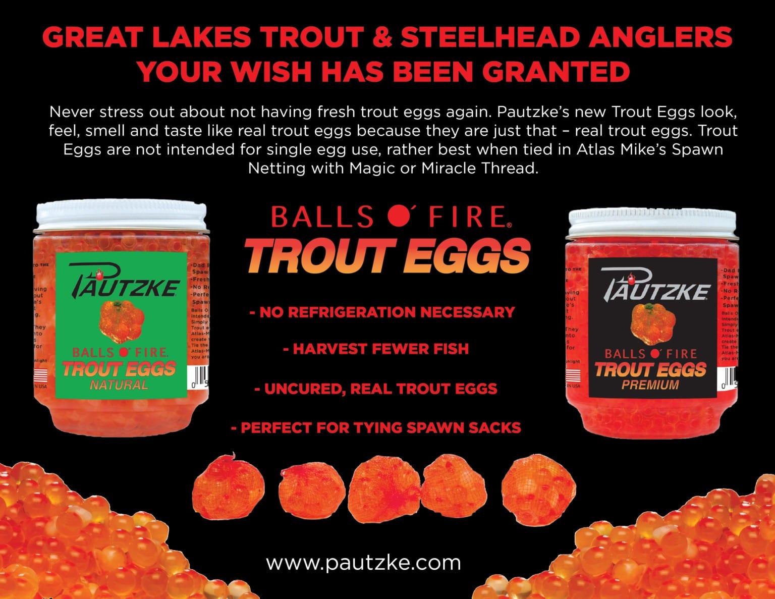Introducing Pautzke's New Trout Eggs Pautzke Bait Co